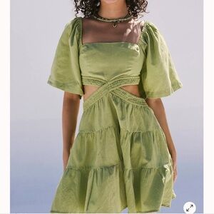 Free People Cross of Sunlight Mini Dress